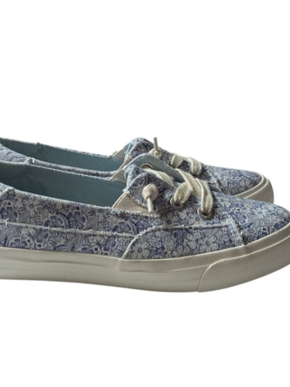 Blowfish Blue Floral Print Canvas Lace-Up EVA Insole Sneakers Size 7.5 NWOB - Picture 5 of 8